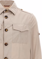 Beige Cotton Full-Length Jacket 3