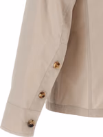 Beige Cotton Full-Length Jacket 4