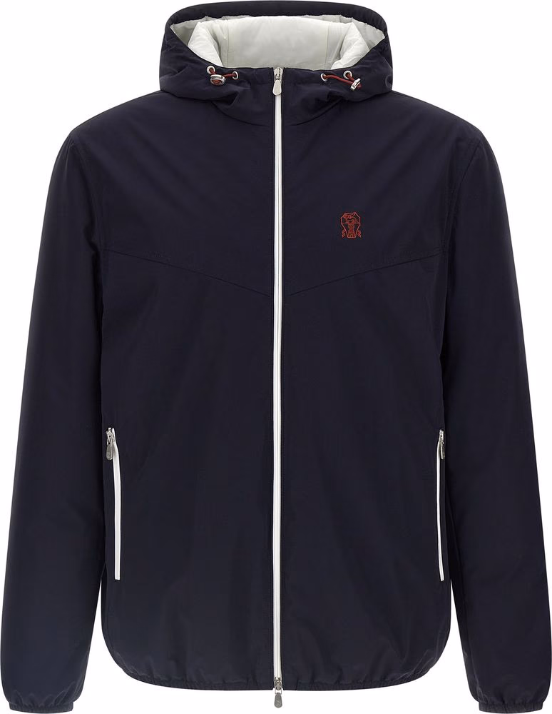 Blue Polyamide Shell Jacket