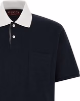 Blue Cotton Polo Shirt 3