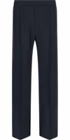 Blue Polyester Casual Pants 1