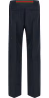 Blue Polyester Casual Pants 2