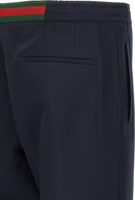 Blue Polyester Casual Pants 4