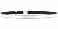 Silver Calfskin Thin Belt 2