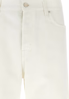 White Cotton Straight-Leg Jeans 3