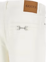 White Cotton Straight-Leg Jeans 4