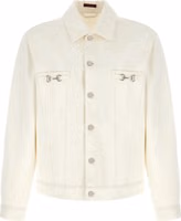 White Cotton Denim Jacket 1