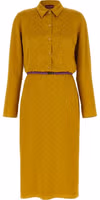 Bicolor Viscose Midi Dress 1