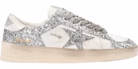 Silver Polyester Low Top Sneakers 1