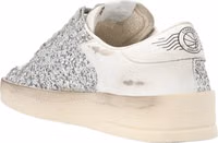 Silver Polyester Low Top Sneakers 2