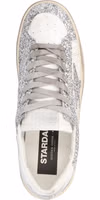 Silver Polyester Low Top Sneakers 3