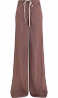 Brown Silk Casual Pants 1