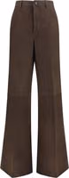Brown Calf Leather Bos Taurus Casual Pants 1