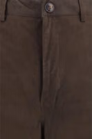 Brown Calf Leather Bos Taurus Casual Pants 3