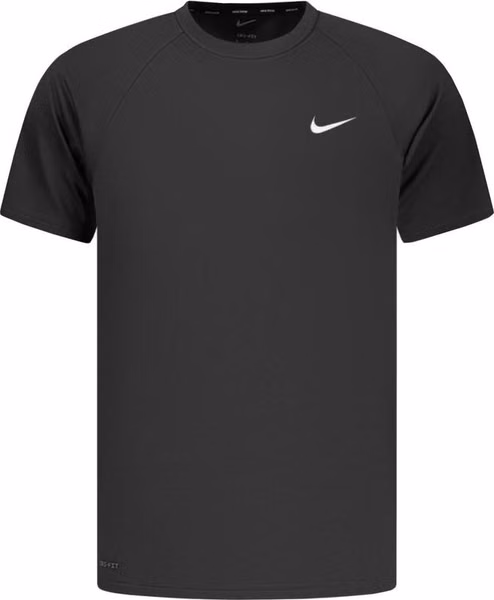 Black Polyester Men's T-Shirt