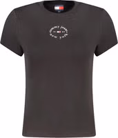 Black Cotton Women's T-Shirt 1