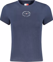 Blue Cotton Women's T-Shirt 1