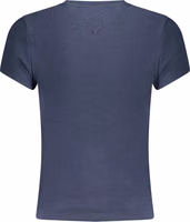 Blue Cotton Women's T-Shirt 2