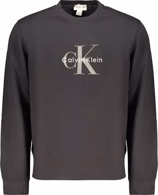Black Cotton Mens Sweatshirt