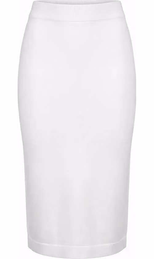 White Cotton Women Skirt
