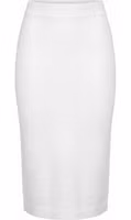 White Cotton Women Skirt 1