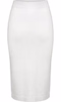 White Cotton Women Skirt 2