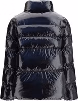 Black Polyamide Full-Length Jacket 2