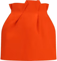 Red Silk Mini Skirt 1