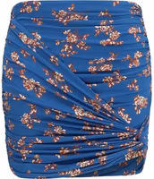 Blue Polyamide Mini Skirt 1