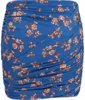 Blue Polyamide Mini Skirt 2