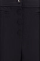 Black Wool Oves Aries Flared Pants 3