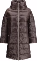Brown Polyester Full-Length Jacket 1