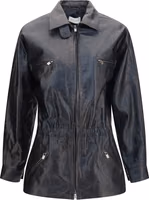 Black Lambskin Leather Jacket 1