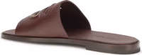 صندل مسطح من جلد العجل البني Bos Taurus 3