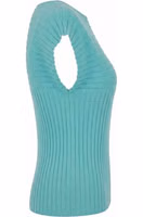 Light Blue Cotton Women Sweater 2