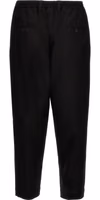 Black Virgin Wool Cropped Pants 2