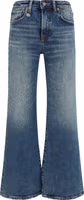 Blue Cotton Flared Jeans 1