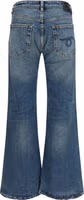 Blue Cotton Flared Jeans 2