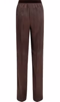 Brown Silk Casual Pants 2