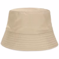 Beige Polyamide Bucket Hat 2