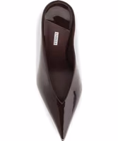 Bordeaux Calf Leather Bos Taurus Mules 4