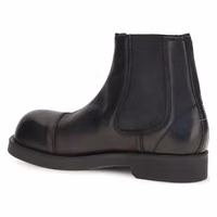 Black Calf Leather Bos Taurus Chelsea Boots 3