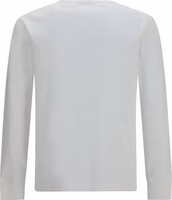 White Cotton Long Sleeve T-Shirt 2