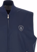 Blue Polyester Sleeveless Jacket 3