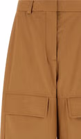 Beige Cotton Cargo Pants 3