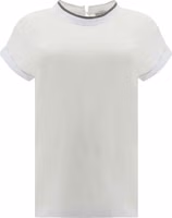White Elastane T-Shirt 2