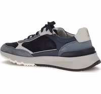 Blue Calf Leather Bos Taurus Athletic Sneakers 3
