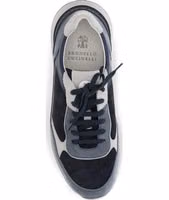 Blue Calf Leather Bos Taurus Athletic Sneakers 4