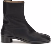 Black Calf Leather Bos Taurus Ankle Boots 1