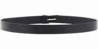 Black Calfskin Thin Belt 2